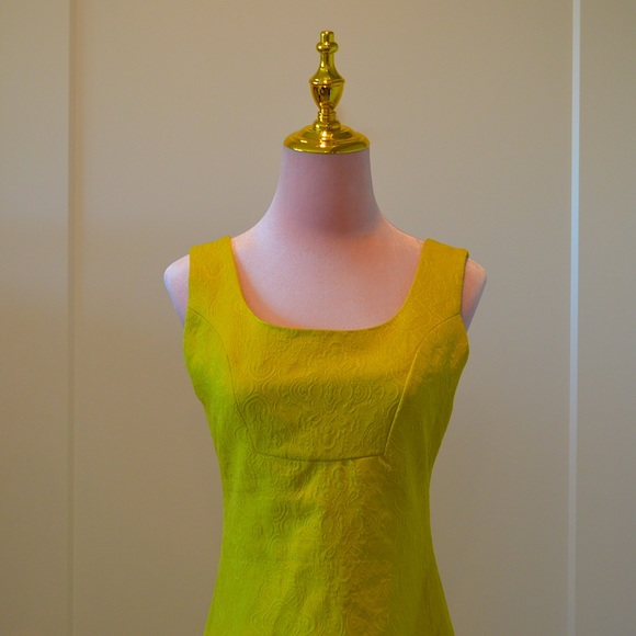Anthropology What Goes Around Comes Around Yellow Mini Dress - Picture 2 of 7
